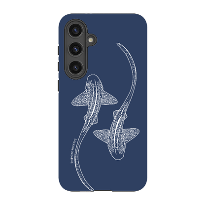 Samsung Tough Case - Leopard Sharks Outline Navy