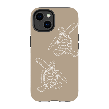 iPhone Tough Phone Case - Turtle Hatchlings Outline