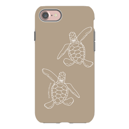 iPhone Tough Phone Case - Turtle Hatchlings Outline