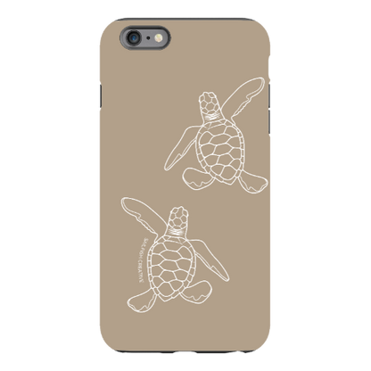 iPhone Tough Phone Case - Turtle Hatchlings Outline