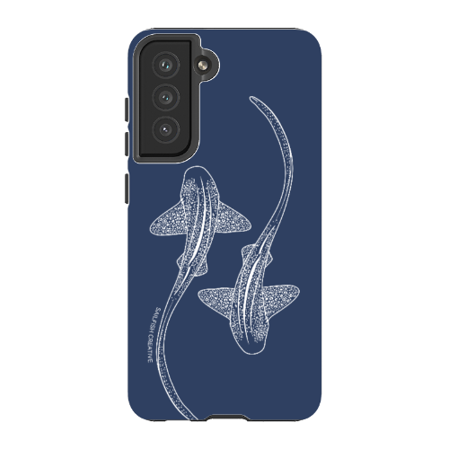 Samsung Tough Case - Leopard Sharks Outline Navy