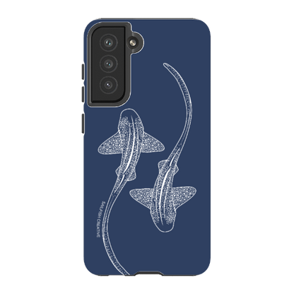 Samsung Tough Case - Leopard Sharks Outline Navy