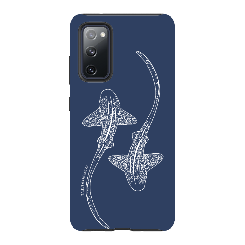 Samsung Tough Case - Leopard Sharks Outline Navy