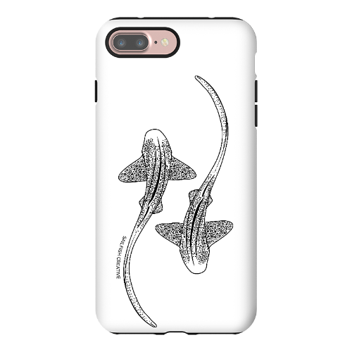 iPhone Tough Phone Case - Leopard Sharks Outline