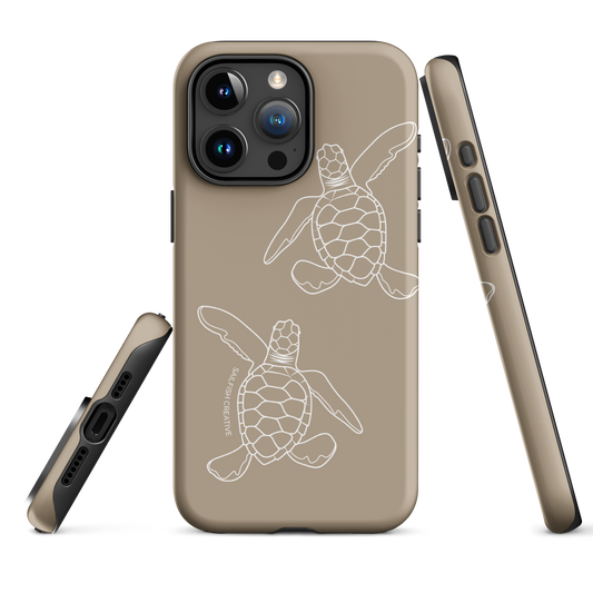 iPhone Tough Phone Case - Turtle Hatchlings Outline