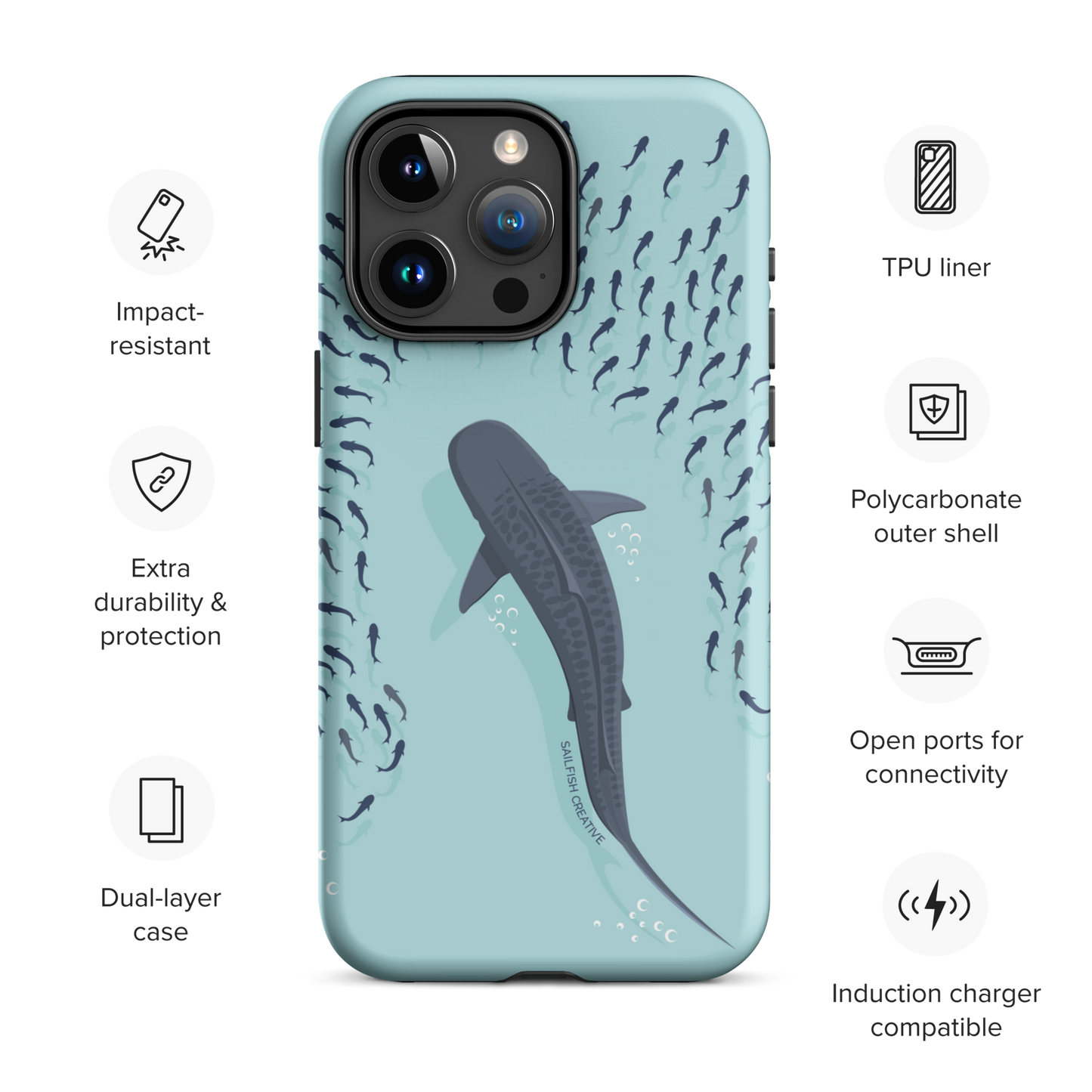 iPhone Tough Case - Tiger Shark