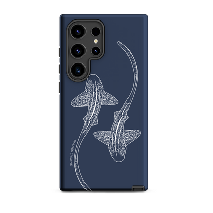 Samsung Tough Case - Leopard Sharks Outline Navy