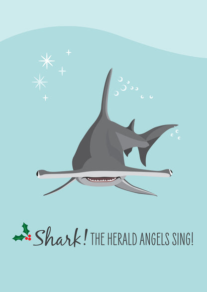 Christmas Card - Hammerhead Shark