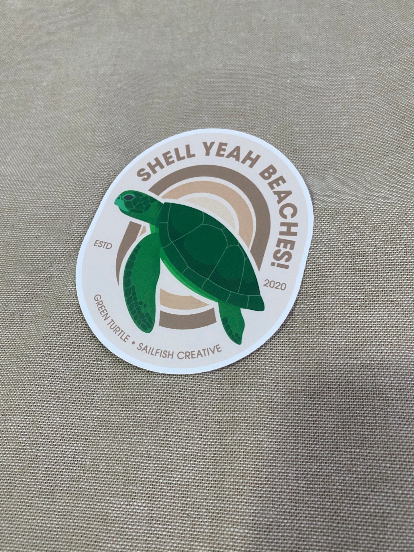 Sticker - Green Turtle Pun