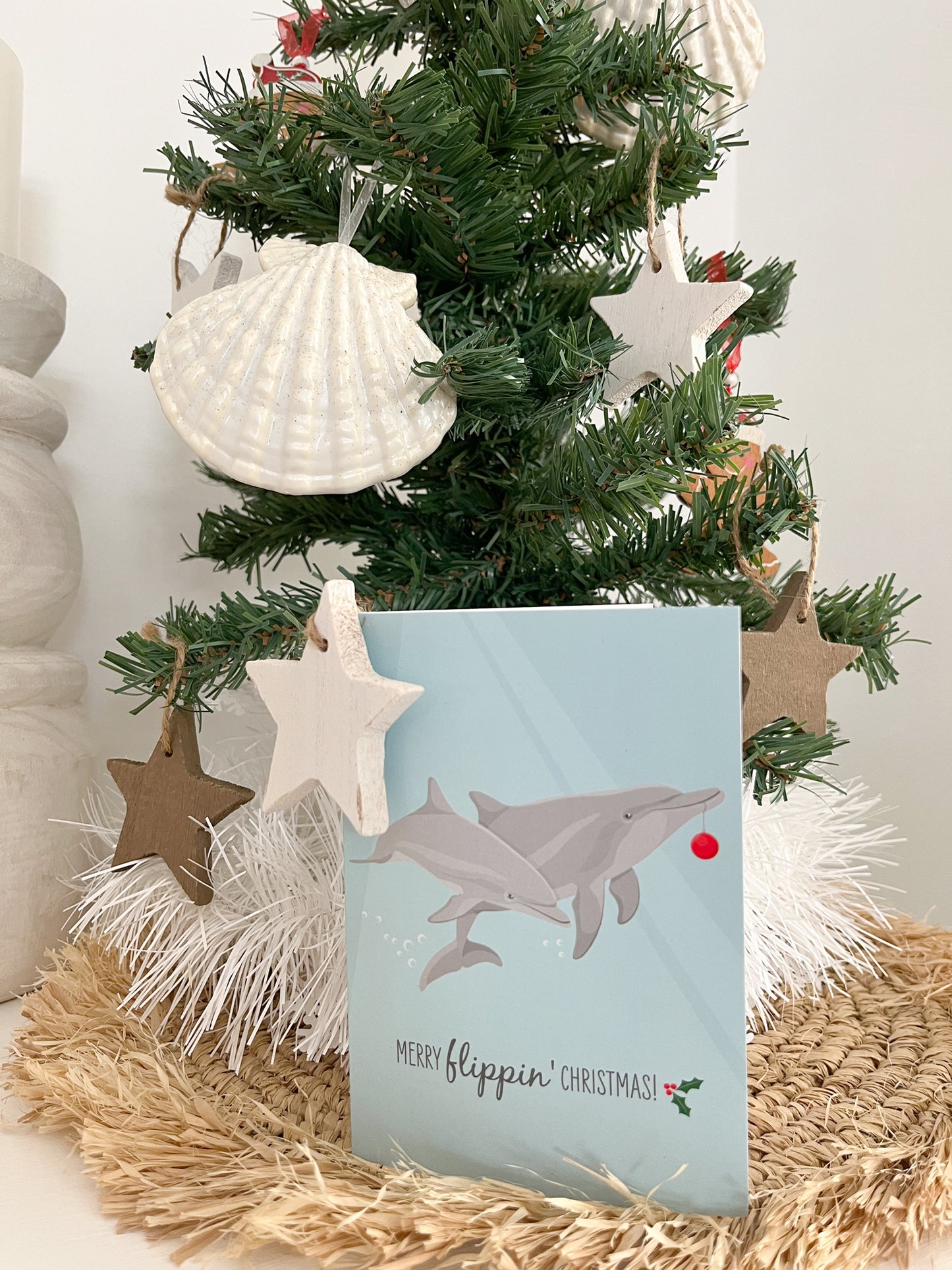 Christmas Card - Dolphins