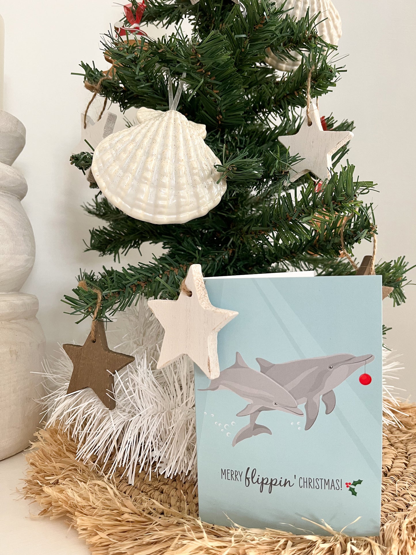 Christmas Card - Dolphins