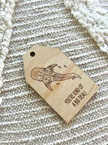 Wooden Gift Tag - Whale Shark