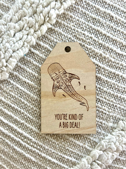 Wooden Gift Tag - Whale Shark