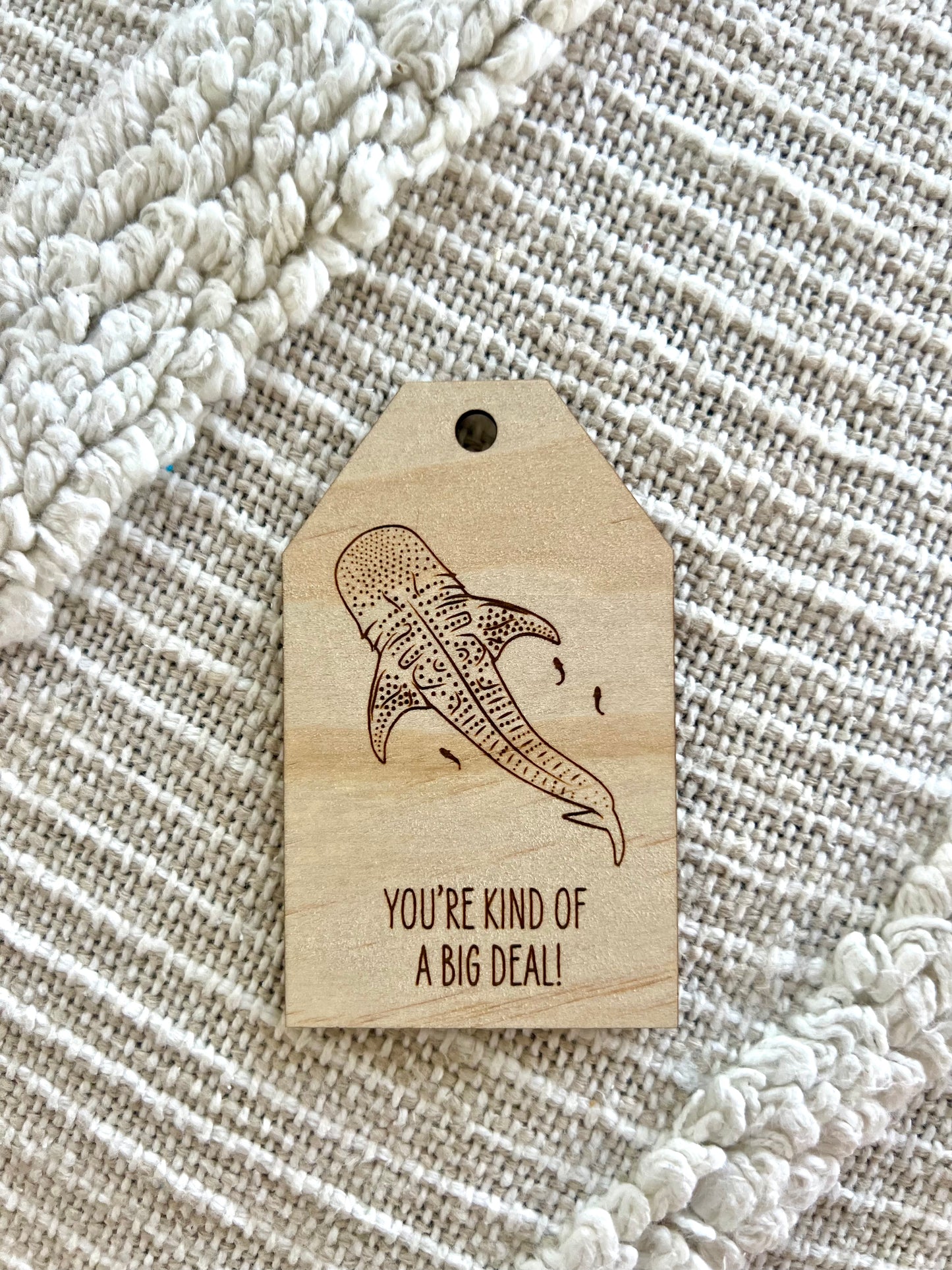 Wooden Gift Tag - Whale Shark