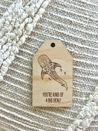 Wooden Gift Tag - Whale Shark